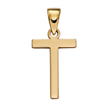 Gold Letter 'T' Pendant